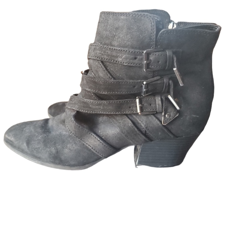 Enzo Angiolini Black Suede Ankle‎ Boots